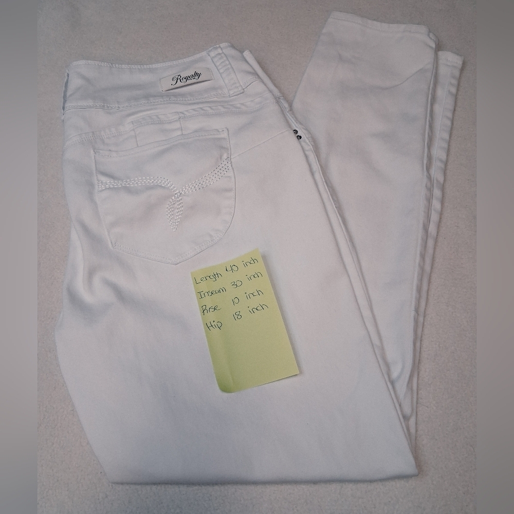 4/20$ Royalty For Me White Women’s Slim Jeans